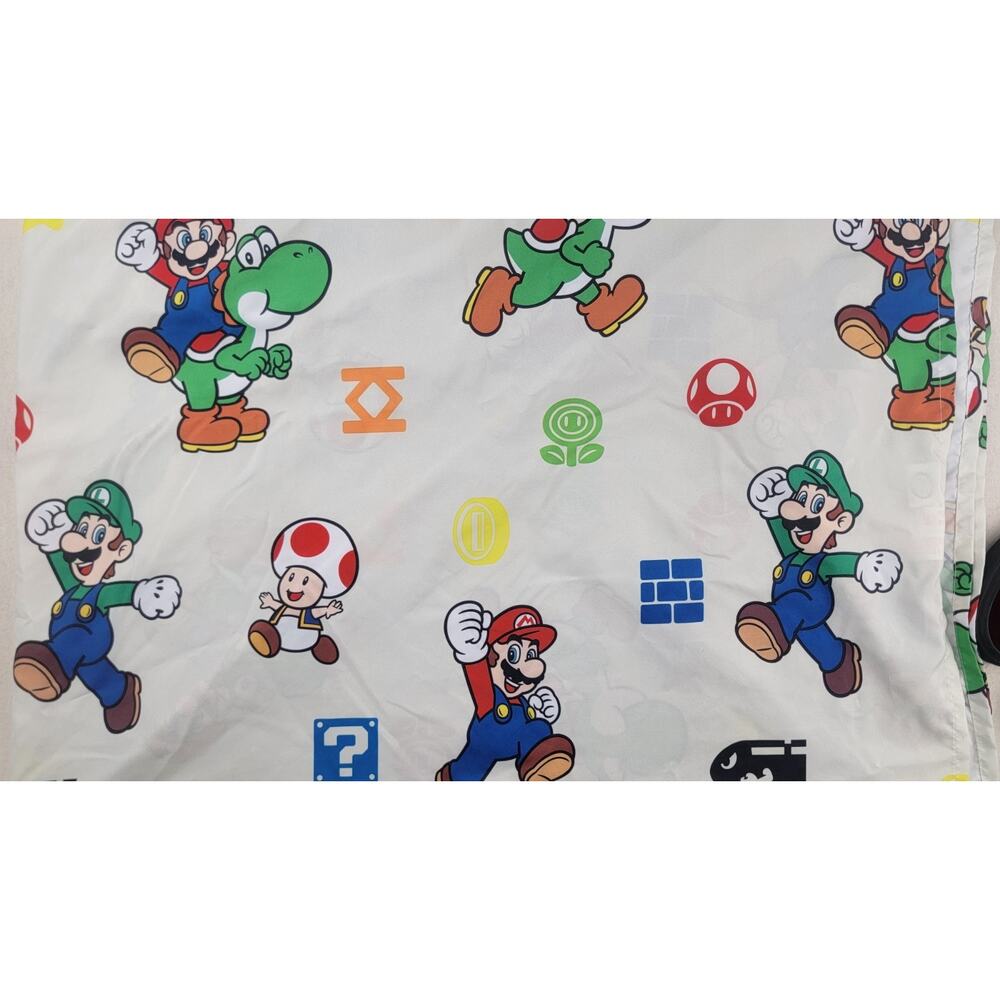 Super Mario Bros Twin Flat Sheet Nintendo Mario Luigi Yoshi 2020